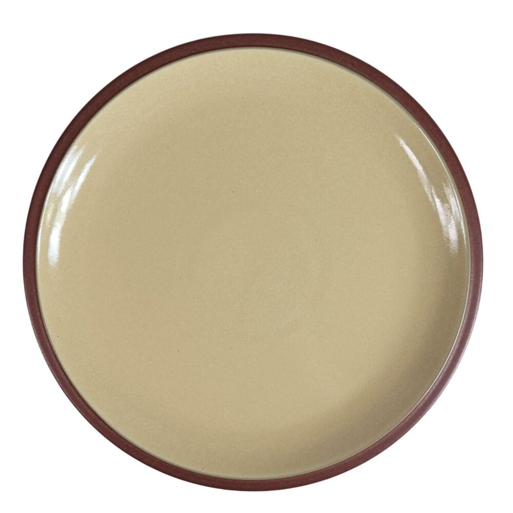 Denby Juice Salad Plate Lemon Yellow Round 8 7/8" Stoneware England Replace NEW